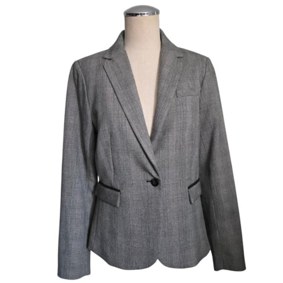 Mercer Madison Houndstooth Print One Button Blazer Small - Picture 5 of 12